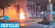 Prendieron fuego la camioneta utilizada en el ataque a tiros contra la oficina judicial de Comodoro