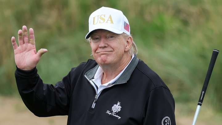 Trump's Dusty Makeup-Free Golf Outing Gives Gas To The Shady Health Skeptics