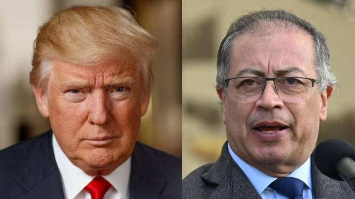 Donald Trump dijo que Gustavo Petro es un "líder del narcotráfico" y recortó ayuda financiera de EEUU a Colombia