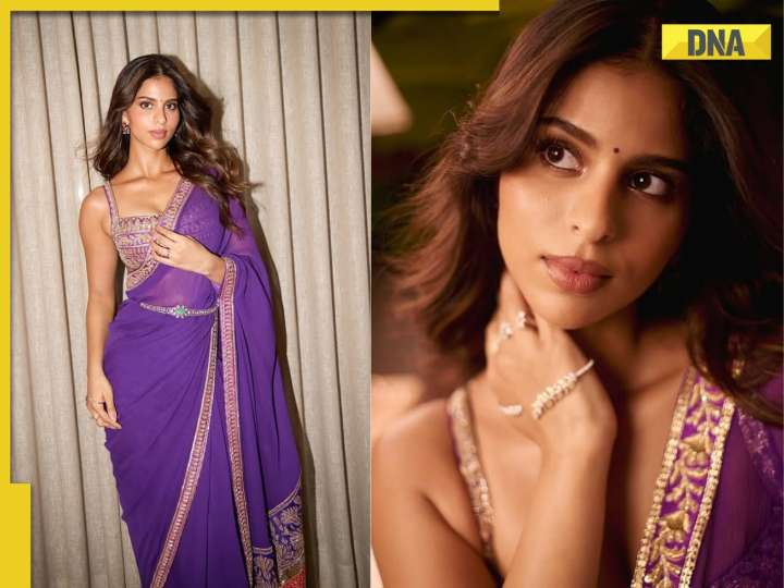 Shah Rukh Khan's daughter Suhana Khan stuns in recycled vintage Manish Malhotra