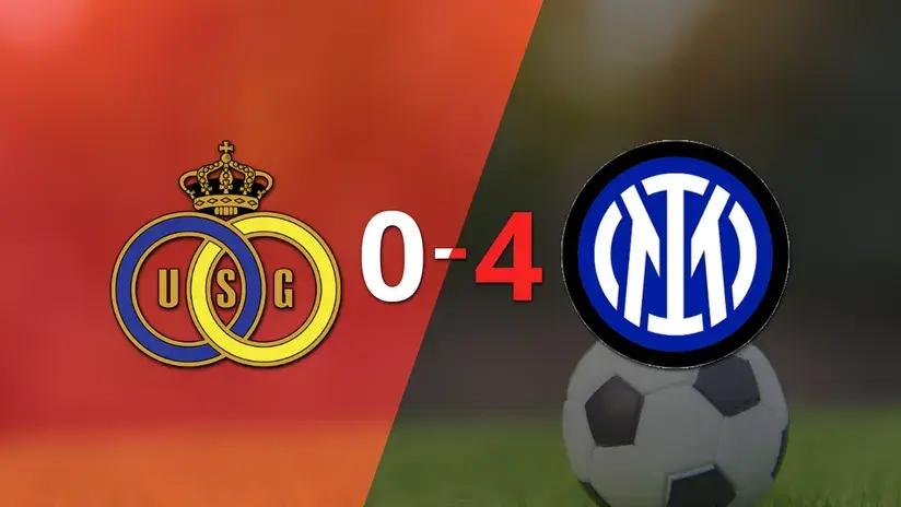 Champions League: Una gran actuación de Inter le da la victoria por 4 a 0 ante U. Saint