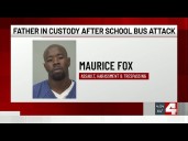 Father accused of instructing 6-year-old daughter to hit student on school bus is in custody