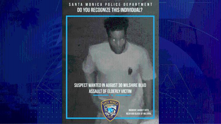Santa Monica police seek suspect accused of assaulting elderly security guard