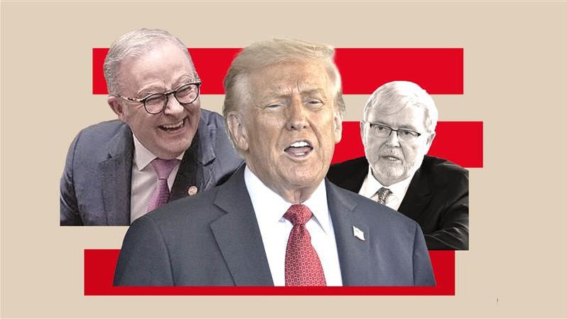 LATIKA M BOURKE: As Donald Trump roasted Kevin Rudd, Anthony Albanese just laughed