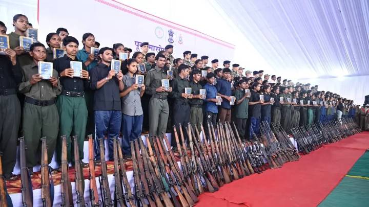 Chhattisgarh sees mass surrender of 210 Maoists, CM terms it historic
