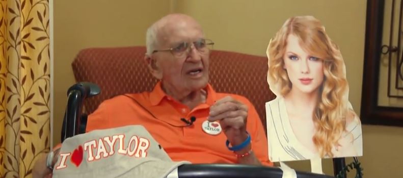95-year-old retirement home resident starts his own Taylor Swift fan club