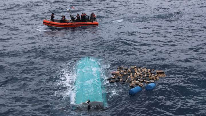 Coast Guard confiscates 50 tons of cocaine from boats in the Pacific Ocean