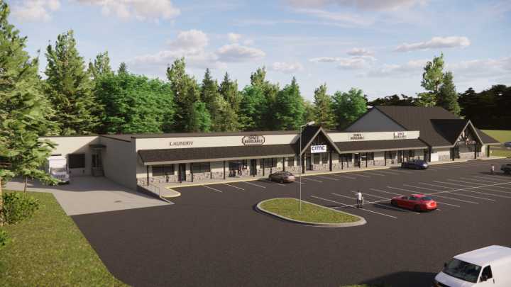 Schaefer's Foods building strip mall next to Spirits of Nisswa