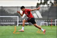 Lautaro Rivero se entrenó con normalidad