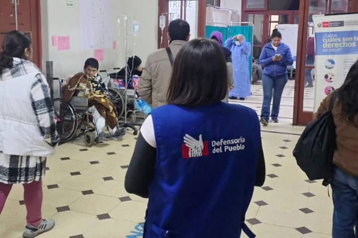 Defensoría del Pueblo visita Hospital Loayza para verificar atención de Luis Reyes