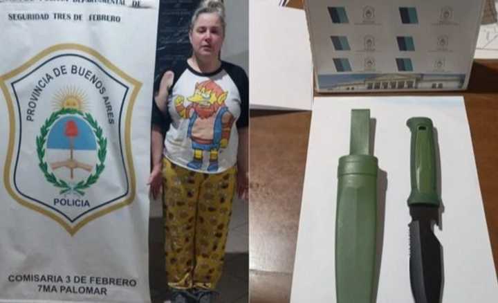 Tensión en acto de Milei: una mujer con un cuchillo intentó agredir a un fotógrafo