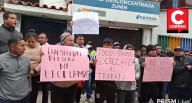 Huancayo: Transportistas protestan en Sutran contra fiscalizaciones que consideran direccionadas (VIDEO)