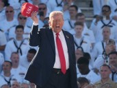 Trump celebrates Navy’s 250th anniversary at rally