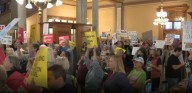‘It’s a Power Grab’: Hoosiers rally against VP Vance's visit to discuss redistricting