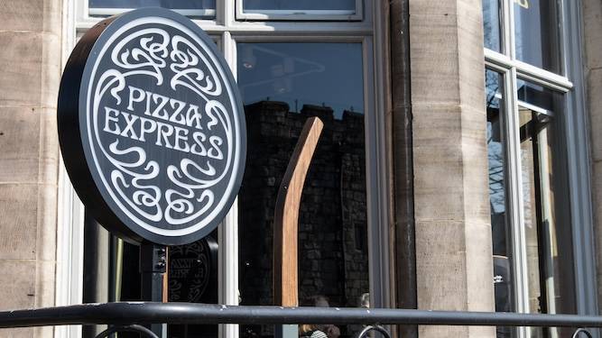 Beginning to feel like people didn't go for the Pizza Express line, says Andrew