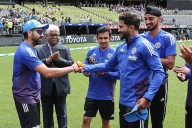IND vs AUS 1st ODI: Nitish Kumar Reddy Gets ODI Debut Cap From Rohit Sharma