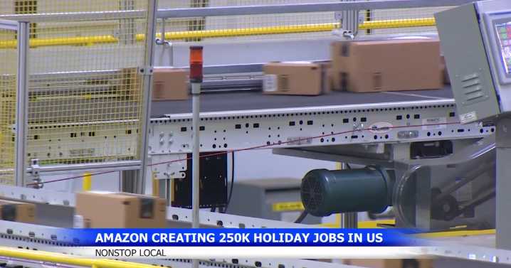 Amazon hiring 250,000 workers amid seasonal hiring slowdown