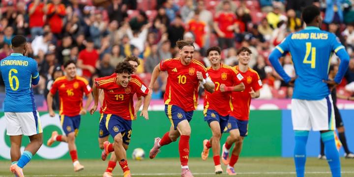 Impacto en el Mundial Sub 20: España le ganó a Brasil y lo eliminó por primera vez en la historia de la fase de grupos