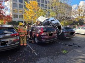 ‘Double Parked’—Literally: SUV Lands On Two Cars In Bizarre Bethesda Crash