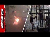 Youth Protesters Set Fire to Security Forces Station in Morocco