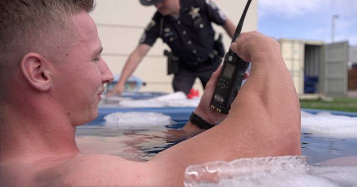 Idaho State Police trainees learn cold water rescue techniques