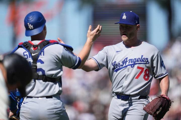 Dodgers add Ben Casparius to NLCS pitching staff, drop third catcher Dalton Rushing