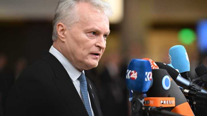Lithuanian president says Russian military planes violated the Baltic country's airspace