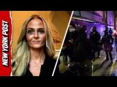Journalist Says Portland Antifa Protester Hit Her With Flagpole, Gave Her Black Eye