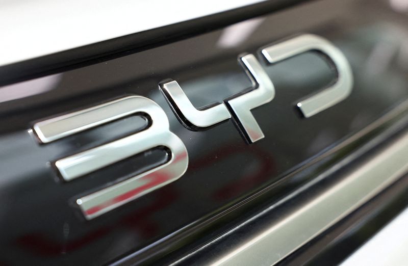 BYD’s quarterly car sales fall for first time since 2020, data shows