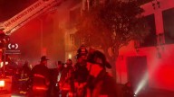 3-alarm fire raging in SF Marina district; 2 firefighters injured