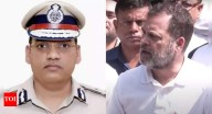 'End this drama': Rahul Gandhi meets Haryana IPS officer's wife, daughters; 'act against accused officers,' opposition leader tells PM Narendra Modi