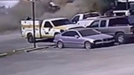 CCTV footage shows moment Beechcraft King Air C90 crashes into Texas truck lot