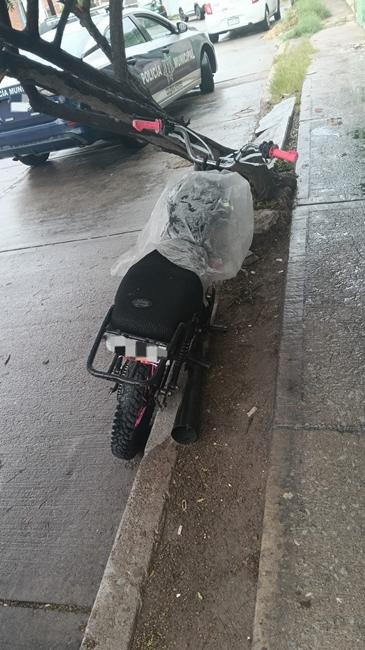Recuperan motocicleta robada durante patrullaje en Municipio Libre