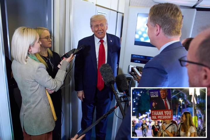 'Not sure I'm gonna be able to make heaven!' Trump jokes despite Israel