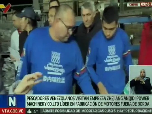En China pescadores venezolanos evalúan calidad de motores fuera de borda