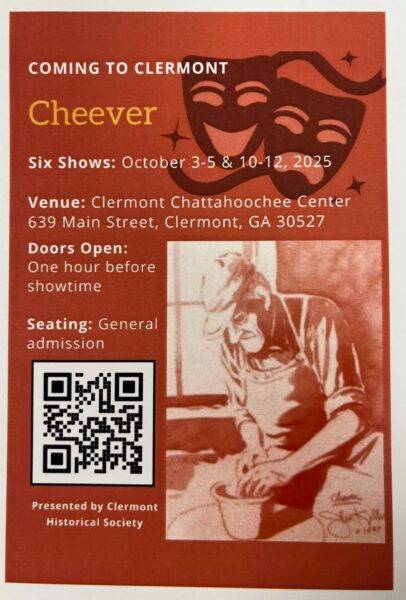 Tickets Now Available For The Play “Cheever” Coming To Clermont Oct 3