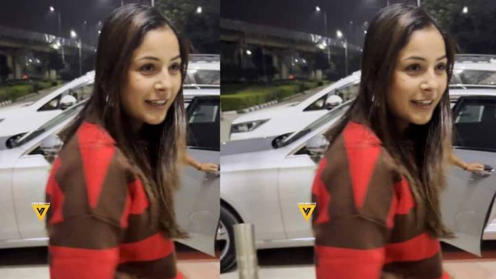 Shehnaaz Gill Shows Up In A Casual Comfy Look At Mumbai Airport After Diwali Celebrations