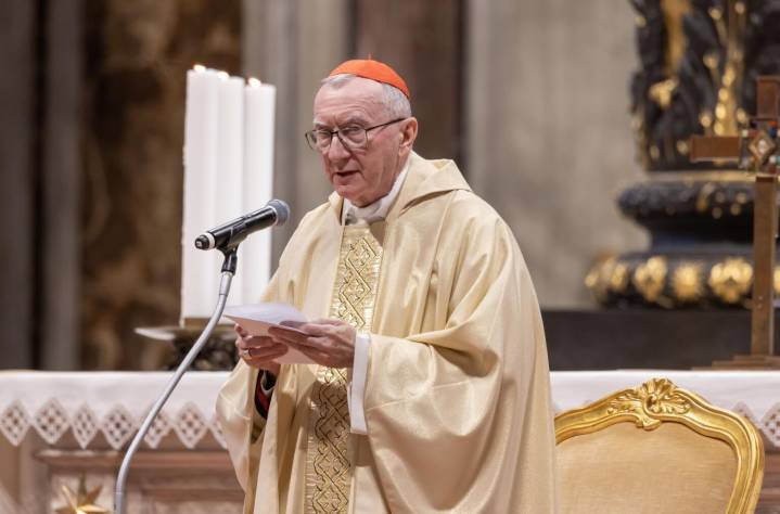Canciller del Vaticano pidió "abrir las prisiones injustas" en Venezuela durante misa de acción de gracias