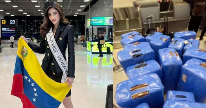 ¡Todo un despliegue en Miss Universo! La controversia que desató la Miss Venezuela por llegar a Tailandia con un sinfín de maletas.