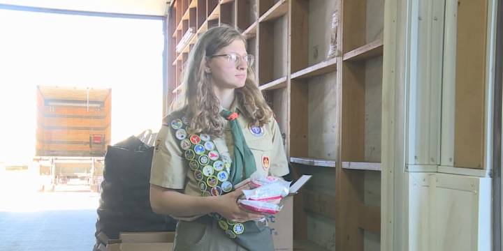 Local scout packs meals to be given away