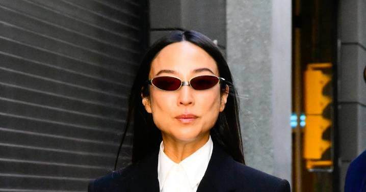 Greta Lee Mastered the Art of Modern Suiting for Her 'Tron: Ares' Press Tour