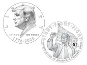 El Tesoro de EU considera emitir moneda de un dólar con imagen de Trump