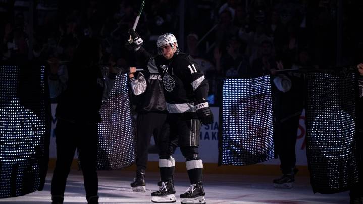 The LA Kings say captain Anze Kopitar is week to week with a foot injury