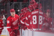 Brandsegg-Nygard caps strong preseason in Red Wings’ job pursuit