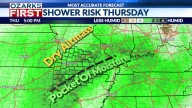 Sneaky rain chances move in from southeast Thursday