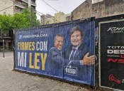 Ordenaron a Fuerza Republicana retirar las publicidades con la imagen de Milei
