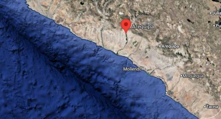 Arequipa: sismo de magnitud 4.2 se produjo esta noche, según el IGP
