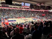 NBA fans gather to see favorite players hit the hardwood at Legacy Arena 