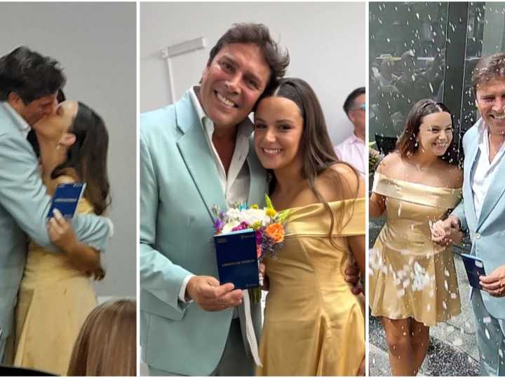 Matías Alé se casó por civil con Martina Vignolo: todas las fotos