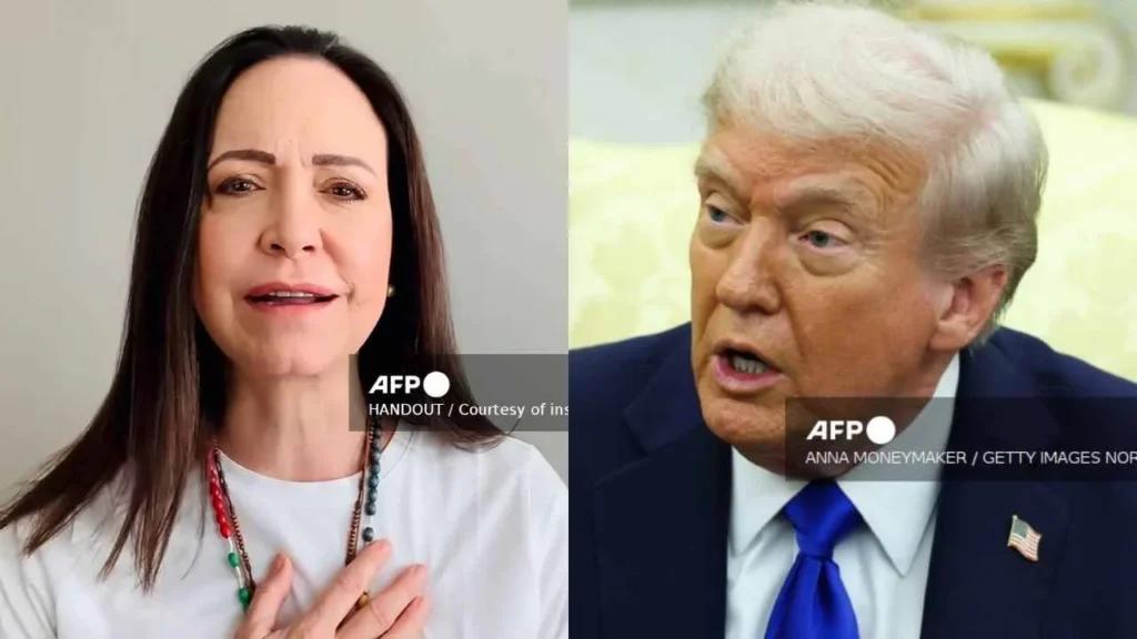 'Por su apoyo a nuestra causa': María Corina Machado dedica Premio Nobel de la Paz a Trump